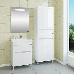 СанТа Мебель для ванной Лондон 60 напольная LED – фотография-4